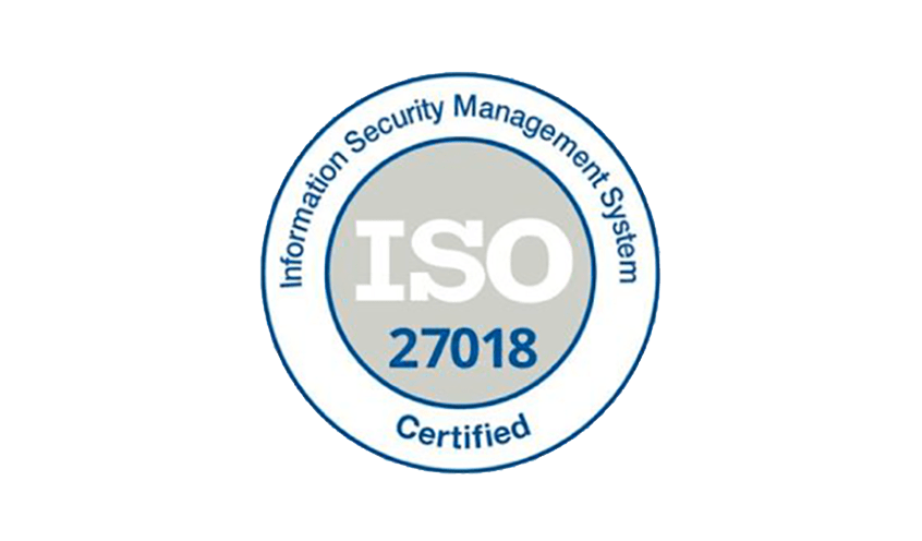 ISO 27018 Certified badge