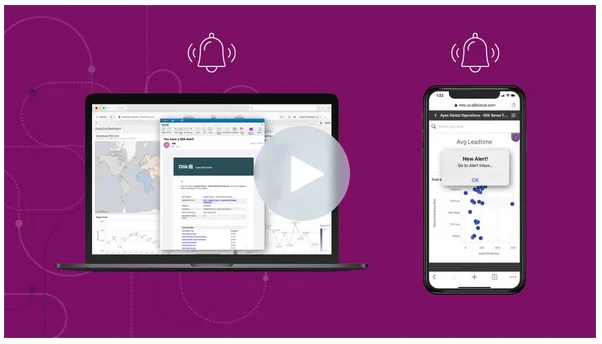 Click to play "Qlik Sense® Intelligent Alerts" video via Vidyard.