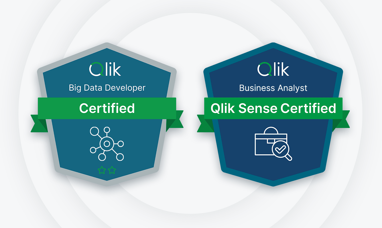 2 badges side-by-side representing certifications.